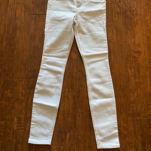 White Cropped Denims - Picture 2 of 2